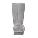 Bearpaw Women's Elle Short Boot in Gray Fog - outsole view