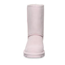 Bearpaw Women's Elle Short Boot in Pale Pink - detail close-up