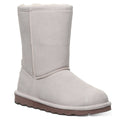Bearpaw Women's Elle Short Boot in Winter White - front view