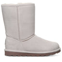 Bearpaw Women's Elle Short Boot in Winter White - angle view