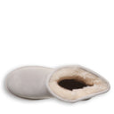 Bearpaw Women's Elle Short Boot in Winter White - top view