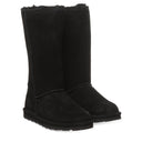BEARPAW Women's Elle Tall Boot in Black worn on foot with casual cold-weather styling for a cozy everyday fall and winter look.