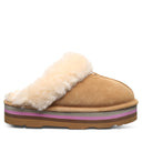 BEARPAW Women's Retro Loki Slipper in Iced Coffee, angled view