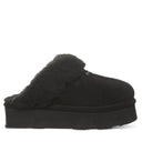 Bearpaw Women's Retro Loki Slipper - Black/Black - angle view