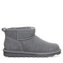 BEARPAW Women's Shorty Boot in Gray, angled view