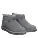 BEARPAW Women's Shorty Boot in Gray worn on foot with casual cold-weather styling for a cozy everyday fall and winter look.