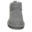 BEARPAW Women's Shorty Boot in Shadow Gray, detail view