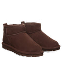 BEARPAW Women's Shorty Boot in Chicory worn on foot with casual cold-weather styling for a cozy everyday fall and winter look.