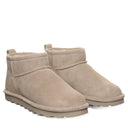 BEARPAW Women's Shorty Boot in Mushroom worn on foot with casual cold-weather styling for a cozy everyday look.
