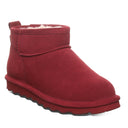 Bearpaw Women's Shorty Boot in Cranberry - front view