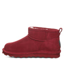 Bearpaw Women's Shorty Boot in Cranberry - side view