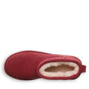 Bearpaw Women's Shorty Boot in Cranberry - top view