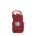 Bearpaw Women's Shorty Boot in Cranberry - outsole view