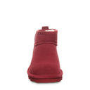 Bearpaw Women's Shorty Boot in Cranberry - detail close-up
