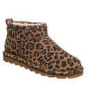 Bearpaw Women's Shorty Exotic Boot in Tobacco Leopard - front view