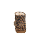 Bearpaw Women's Shorty Exotic Boot in Tobacco Leopard - outsole view