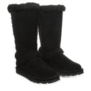 BEARPAW Women's Kendall Boot in Black worn on foot with casual cold-weather styling for an everyday fall and winter look.