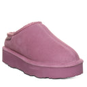 BEARPAW Women's Martis Clog in Rose Mauve, front view