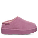 BEARPAW Women's Martis Clog in Rose Mauve, angled view