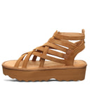 Bearpaw Women's Prominence Faux Leather Sandal in Brown - side view