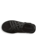 Bearpaw Women's Prominence Faux Leather Sandal in Black - top view