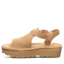 Bearpaw Women's Ascend Leather Sandal in Iced Coffee - side view