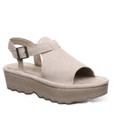 Bearpaw Women's Ascend Leather Sandal in Mushroom - front view
