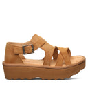 Bearpaw Women's Pinnacle Faux Leather Sandal in Brown - angle view