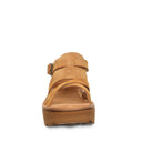 Bearpaw Women's Pinnacle Faux Leather Sandal in Brown - detail close-up