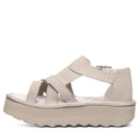 Bearpaw Women's Pinnacle Faux Leather Sandal in Mushroom - side view