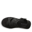 Bearpaw Women's Pinnacle Faux Leather Sandal in Black - top view