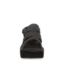 Bearpaw Women's Pinnacle Faux Leather Sandal in Black - detail close-up