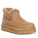 Bearpaw Women's Maeve Platform Lo Boot - Iced Coffee Solid - front view