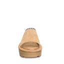Bearpaw Women's Navigate Suede Sandal in Iced Coffee - detail close-up