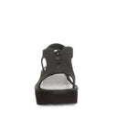 Bearpaw Women's Venice Faux Leather Sandal in Black - detail close-up