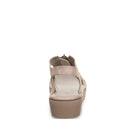 Bearpaw Women's Venice Faux Leather Sandal in Beige - outsole view