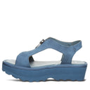 Bearpaw Women's Venice Vintage Faux Leather Sandal in Indigo - side view