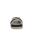 Bearpaw Women's Carina Sandal in Black - detail close-up