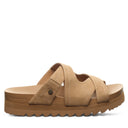 Bearpaw Women's Crux Sandal - Iced Coffee - angle view