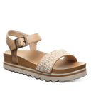 Bearpaw Women's Orion Faux Leather Sandal in Natural - front view