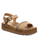 Bearpaw Women's Orion Faux Leather Sandal in Iced Coffee - front view