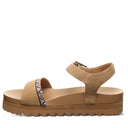 Bearpaw Women's Orion Faux Leather Sandal in Iced Coffee - side view