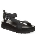 Bearpaw Women's Hydra Webbing Sandal in Black - front view