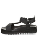 Bearpaw Women's Hydra Webbing Sandal in Black - side view