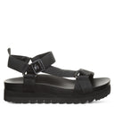 Bearpaw Women's Hydra Webbing Sandal in Black - angle view