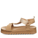 Bearpaw Women's Hydra Webbing Sandal in Iced Coffee - side view