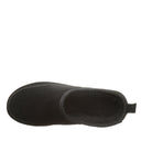 BEARPAW Men's Damian Clog in Black, top view