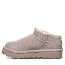 Bearpaw Women's Lyanna Platform Lo Boot in Mushroom - side view