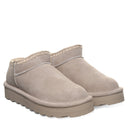 BEARPAW Women's Lyanna Platform Lo Boot in Mushroom worn on foot with casual cold-weather styling for everyday wear.