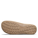 Bottom view of Bearpaw Jackie sandal showing sculpted TPR outsole with traction pattern for stability and daily wear